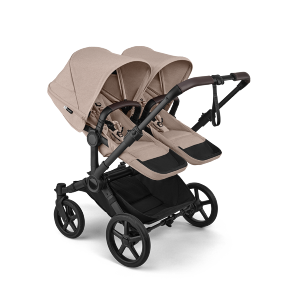 Bugaboo  Donkey 6 Zwillingskinderwagen Twin Essentials Bundle Desert Taupe