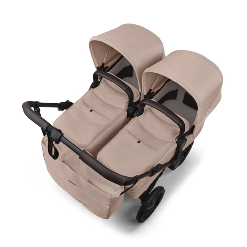 Bugaboo  Donkey 6 Zwillingskinderwagen Twin Essentials Bundle Desert Taupe