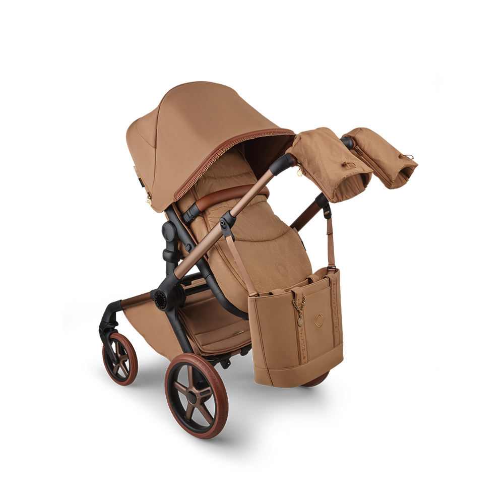 Bugaboo x Stella McCartney  Kinderwagen Fäustlinge für Mama und Kind Tobacco Brown