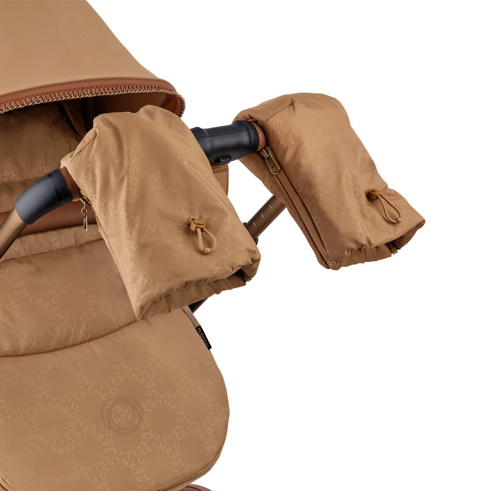 Bugaboo x Stella McCartney  Kinderwagen Fäustlinge für Mama und Kind Tobacco Brown