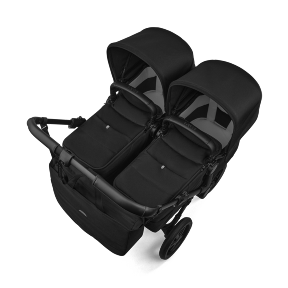 Bugaboo  Donkey 6 Zwillingskinderwagen Twin Essentials Bundle Heritage Black