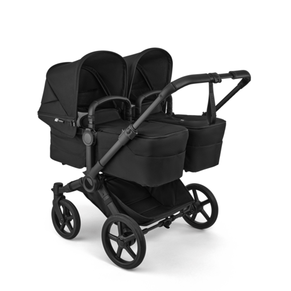 Bugaboo  Donkey 6 Zwillingskinderwagen Twin Essentials Bundle Heritage Black