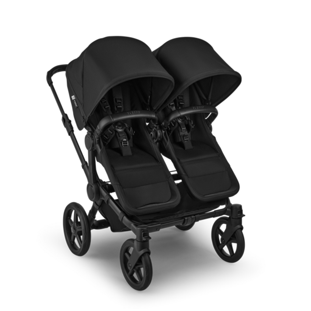Bugaboo  Donkey 6 Zwillingskinderwagen Twin Essentials Bundle Heritage Black