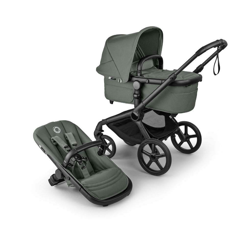 Bugaboo Fox 5 Renew Ensemble complet Vert Forêt/Châssis Noir