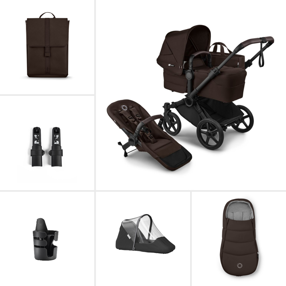 Bugaboo  Donkey 6 Single Essential Kinderwagen Bundle Cocoa Brown