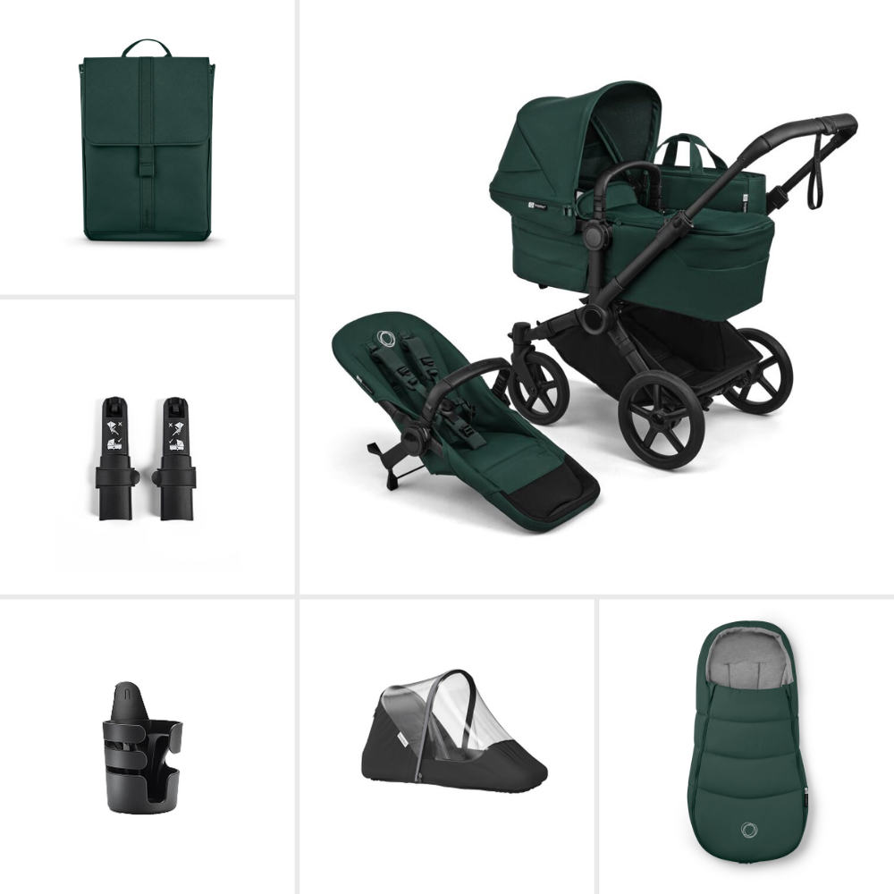 Bugaboo  Donkey 6 Single Essential Kinderwagen Bundle Fern Green