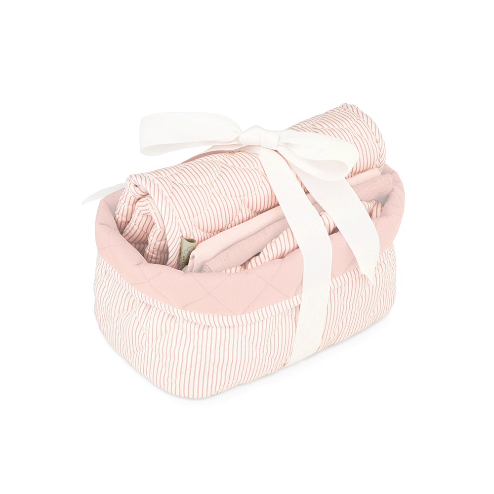 Panier cadeau Cam Cam Copenhagen pour bébé Classic Stripes Rose