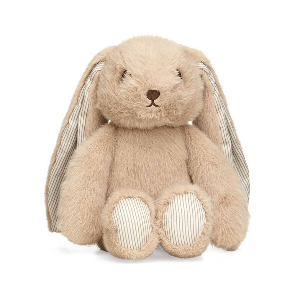Cam Cam Copenhagen Doudou lapin « Billie Bunny » taille moyenne latte/rayures classiques caramel