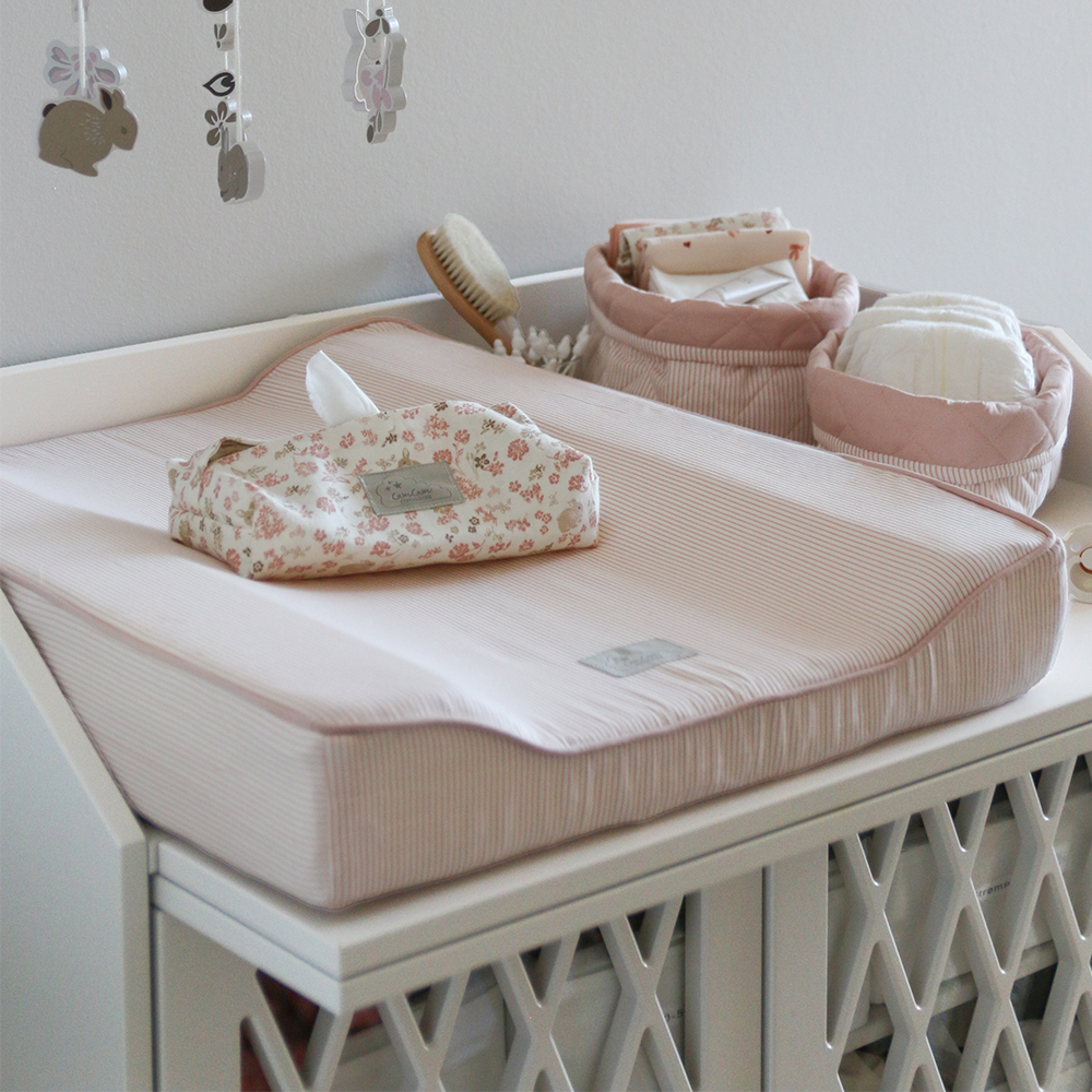 Cam Cam Copenhagen Aufbewahrungkorb 2er Set Classic Stripes Rose