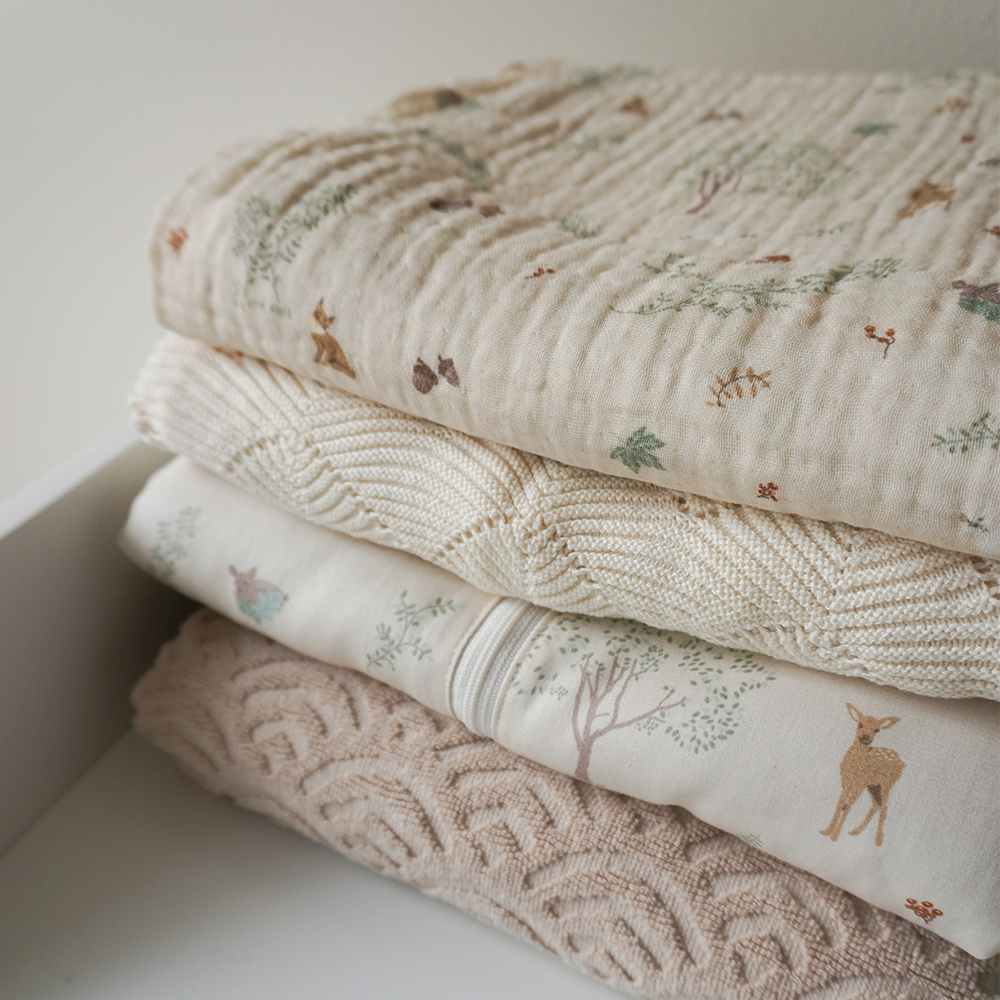 Cam Cam Copenhagen Musselin Babydecke Woodland - Online MY SNOWFLAKE