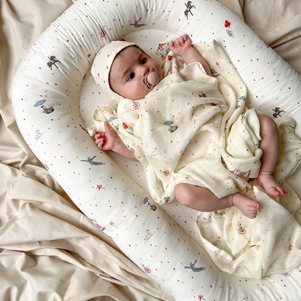 Cam Cam Copenhagen Mulltuch Swaddle Carousel - Online MY SNOWFLAKE