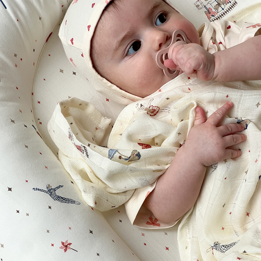 Cam Cam Copenhagen Mulltuch Swaddle Carousel - Online MY SNOWFLAKE