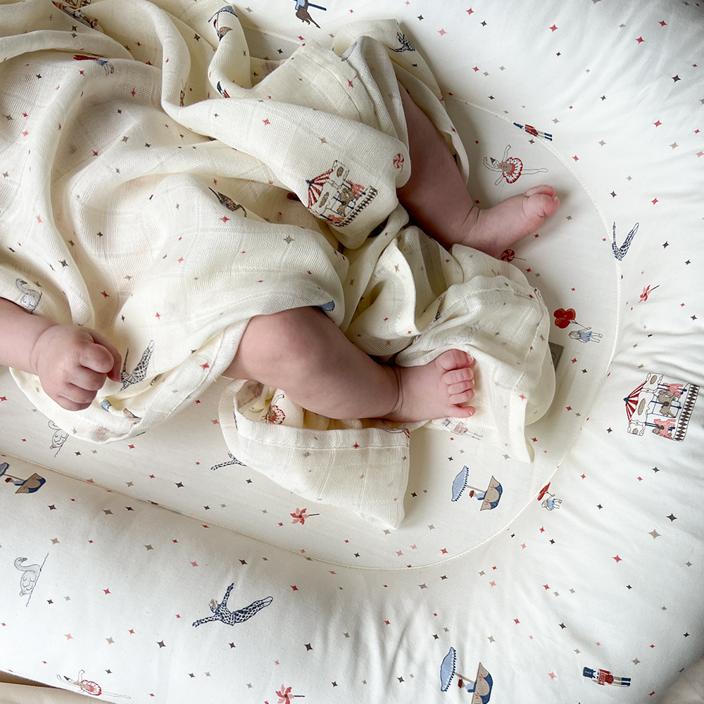 Cam Cam Copenhagen Mulltuch Swaddle Carousel - Online MY SNOWFLAKE