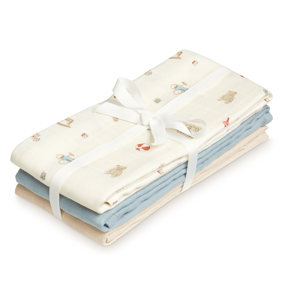 Cam Cam Copenhagen  3er Set Mulltücher Vintage Toys - Online MY SNOWFLAKE