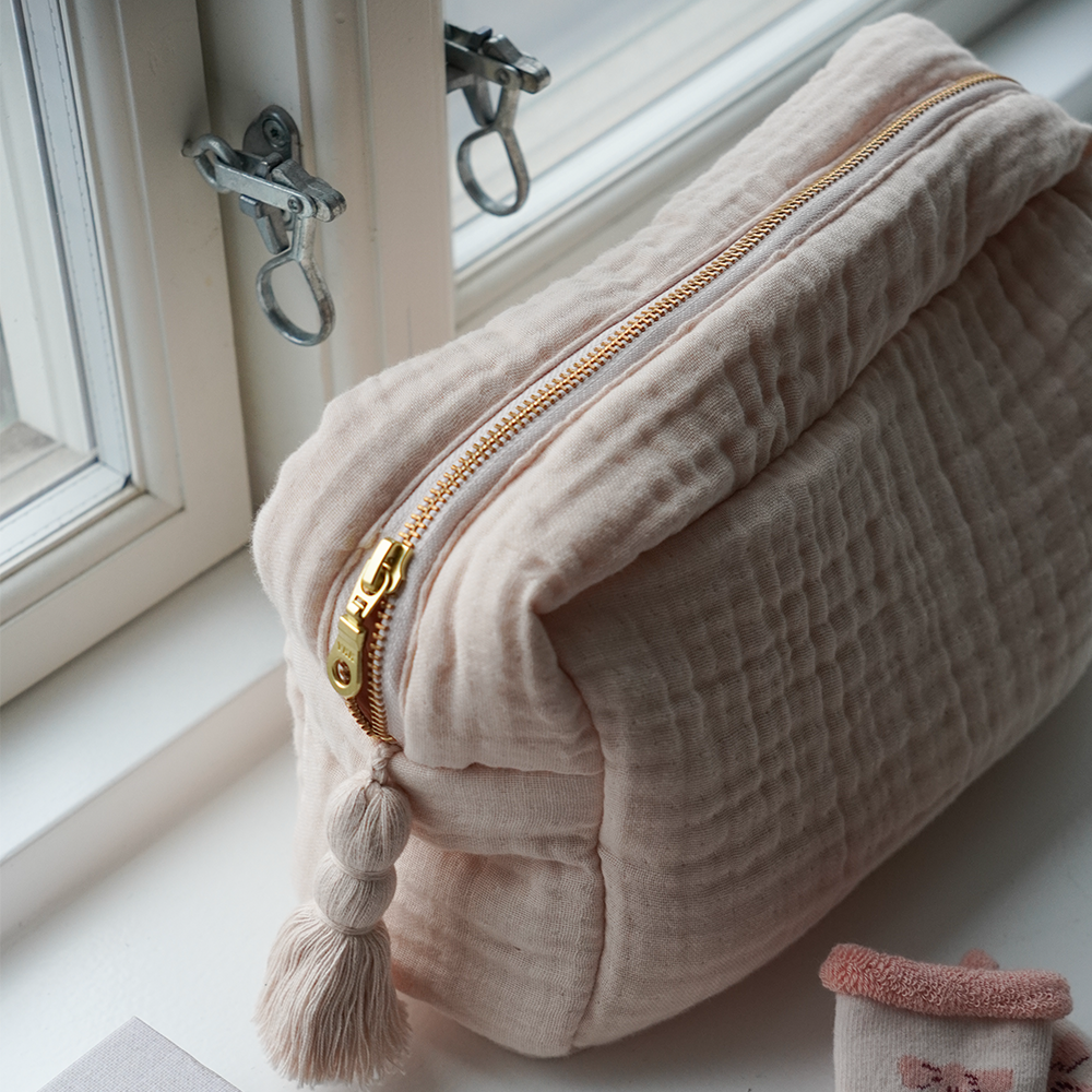 Cam Cam Copenhagen Trousse de toilette en mousseline Coquillage