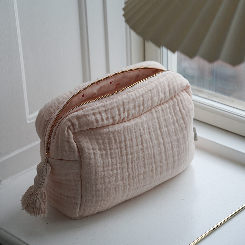 Cam Cam Copenhagen Trousse de toilette en mousseline Coquillage