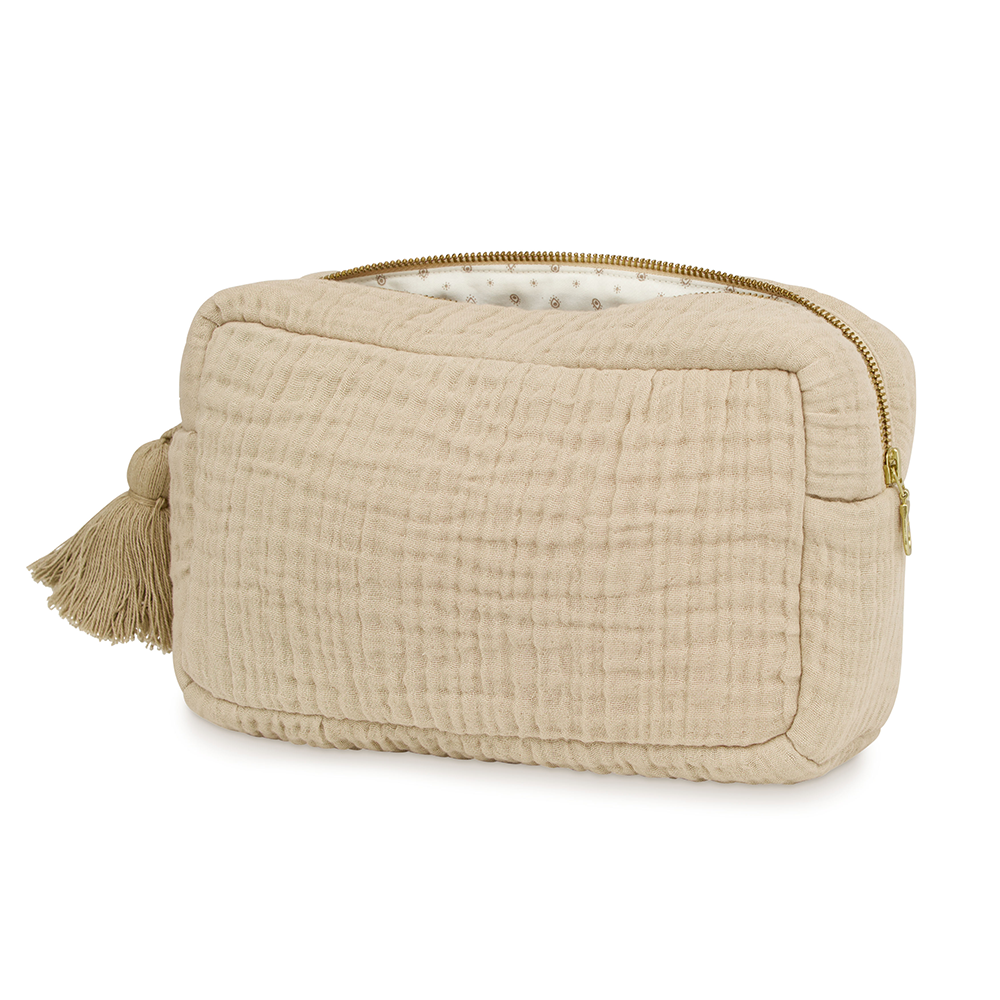 Cam Cam Copenhagen Muslin Toiletry Bag Latte