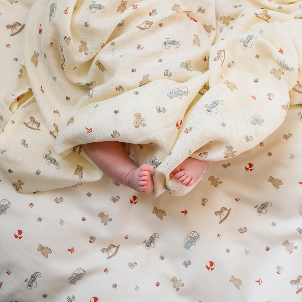 Cam Cam Copenhagen Mulltuch Swaddle Vintage Toys - Online MY SNOWFLAKE
