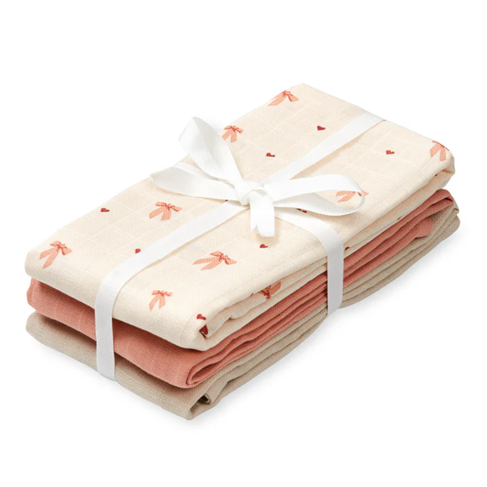 Cam Cam Copenhagen  3er Set Mulltücher Bows - Online MY SNOWFLAKE