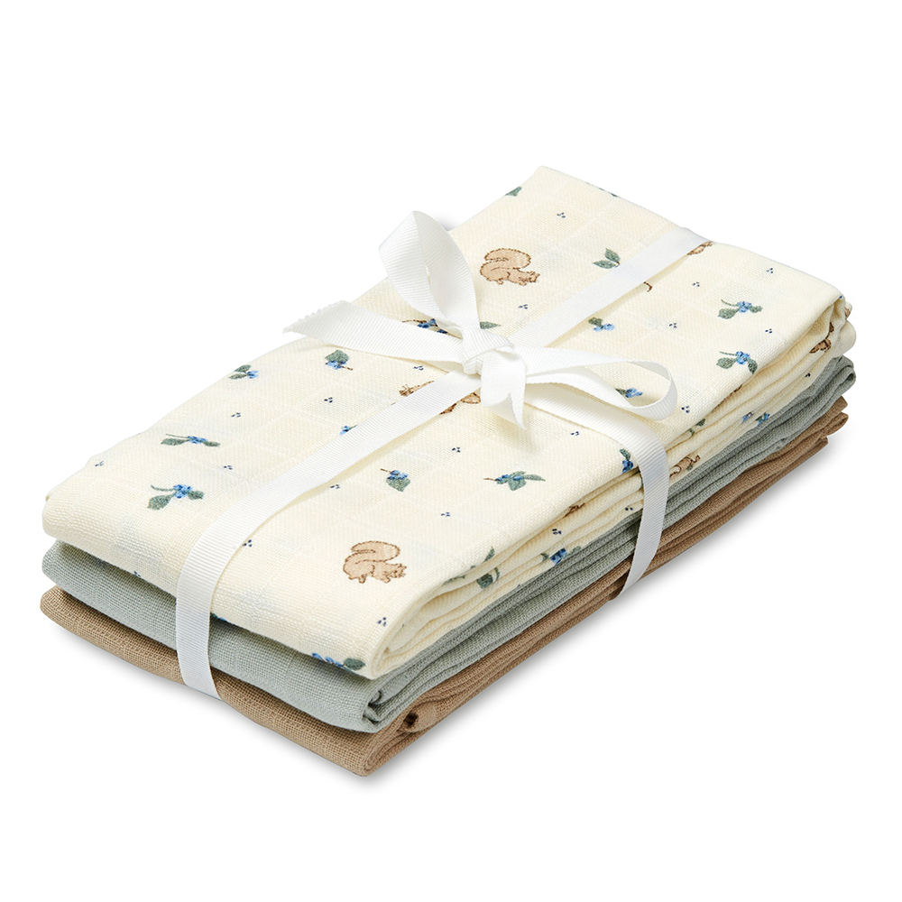 Cam Cam Copenhagen 3er Set Mulltücher Blueberries - Online MY SNOWFLAKE