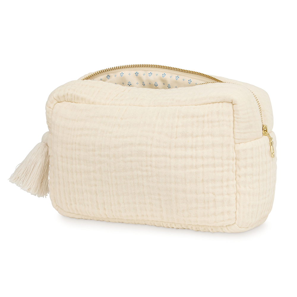 Cam Cam Copenhagen Trousse de Toilette en Mousseline Blanc Antique