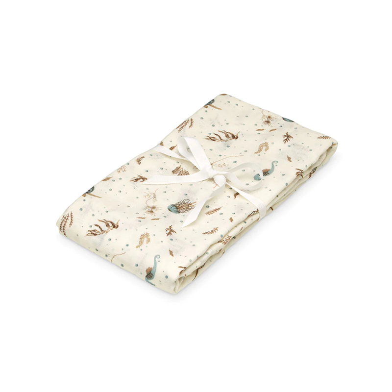 Cam Cam Copenhagen Mulltuch Swaddle Sea Garden