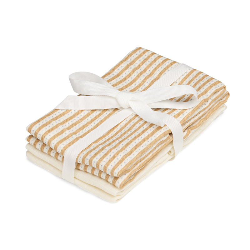 Cam Cam Copenhagen  4er Pack Waschlappen Musselin Oatfield