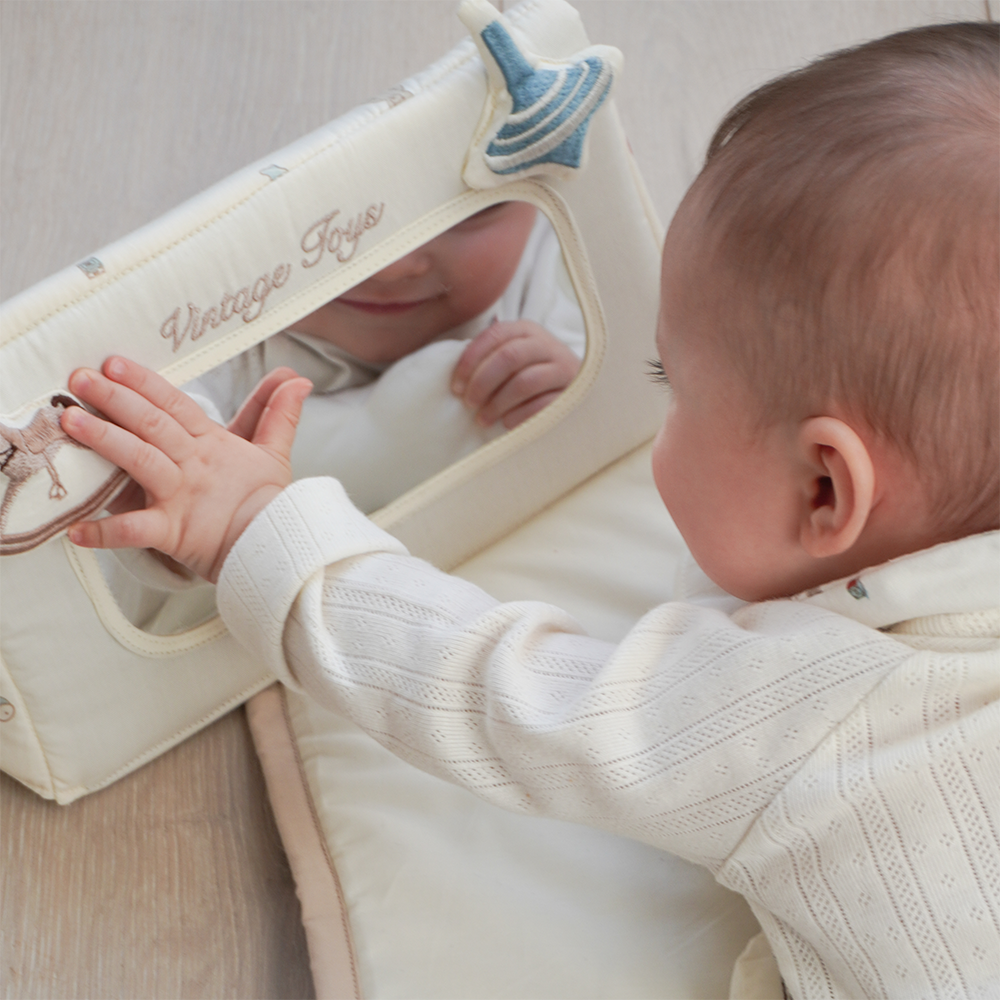 Cam Cam Copenhagen Activity-Spiegel 'Tummy Time' Vintage Toys - Online MY SNOWFLAKE