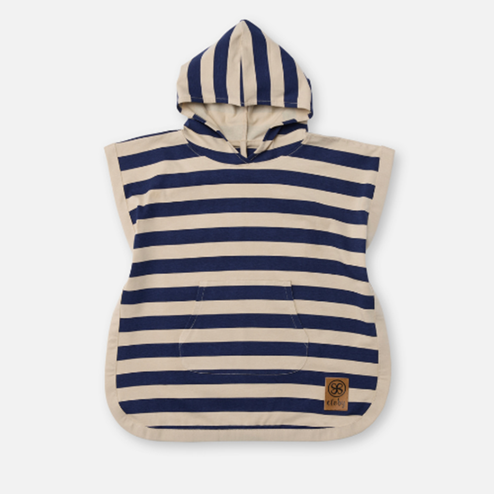 Cloby UV-Poncho Peanut/Sandy Stripe - Online MY SNOWFLAKE