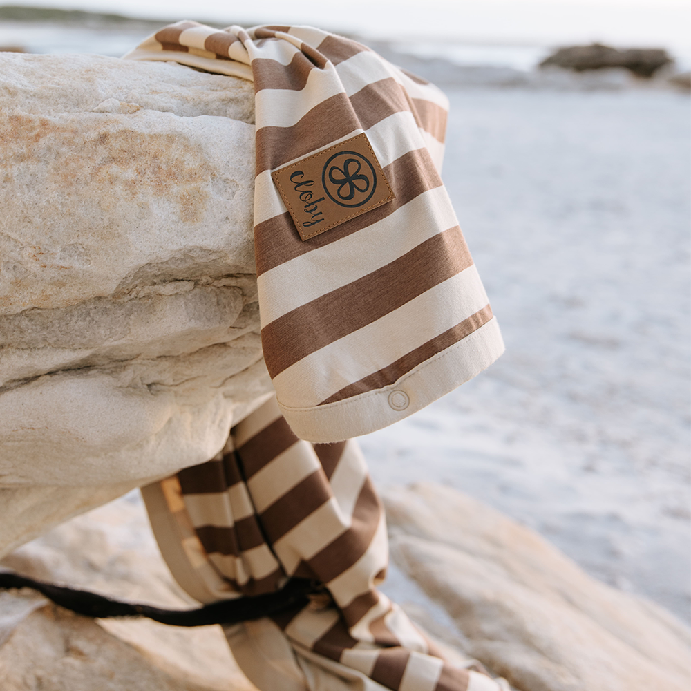 Cloby UV-Decke UFP 50+ Peanut/Sandy Stripe - Online MY SNOWFLAKE