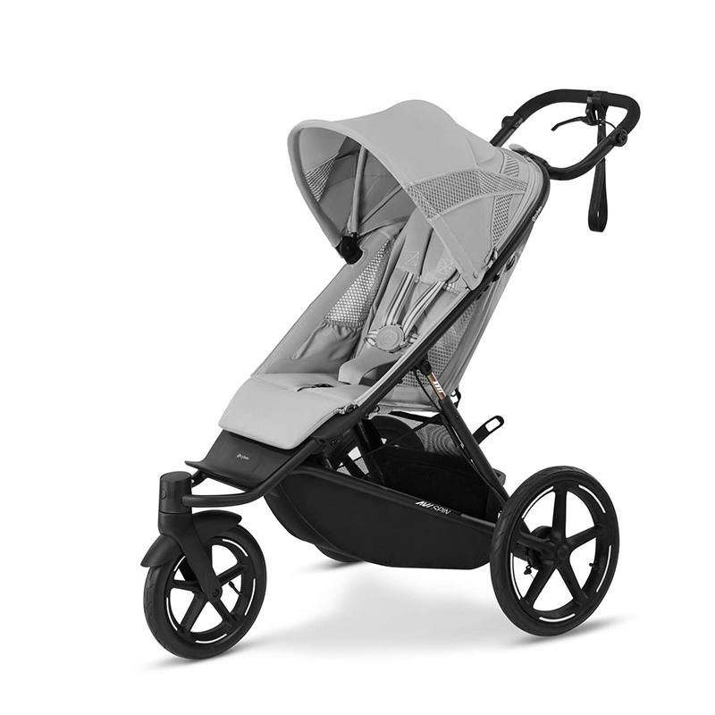 Cybex Avi Spin Dreirad Kinderwagen in Grau.