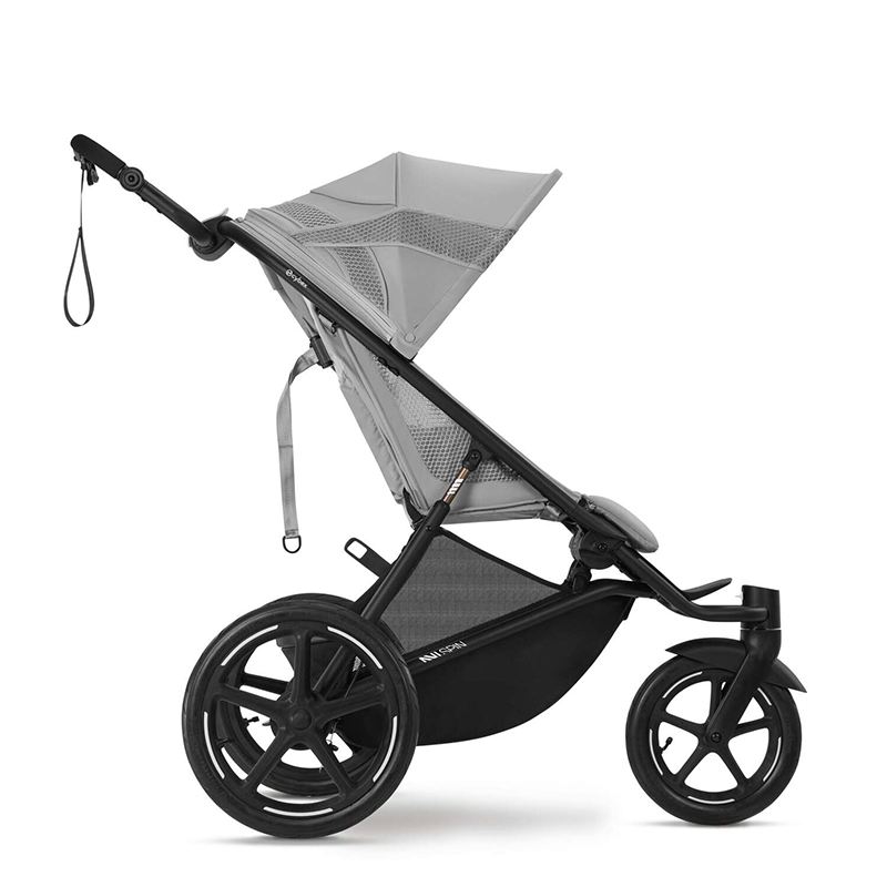 Cybex Avi Spin Dreirad Kinderwagen in Grau.