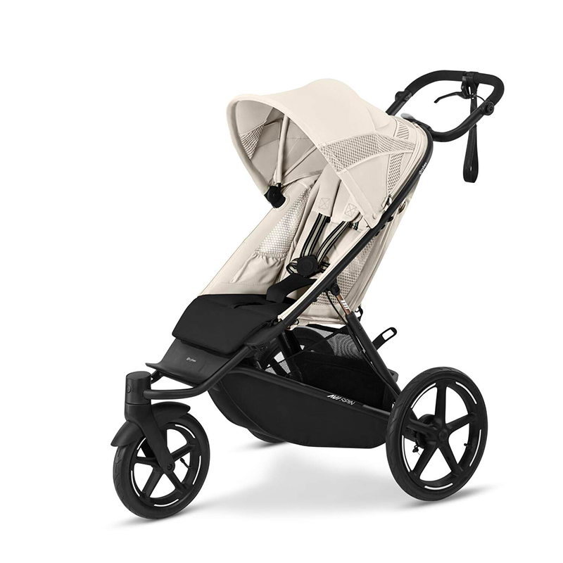 Cybex Avi Spin Dreirad-Kinderwagen in Seashell Beige. 