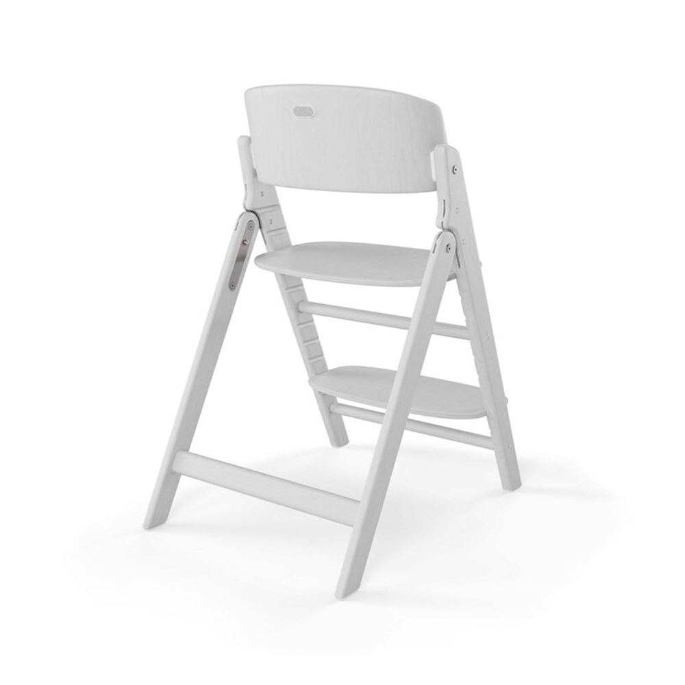 Chaise haute Cybex Click & Fold 4-en-1 Tout blanc