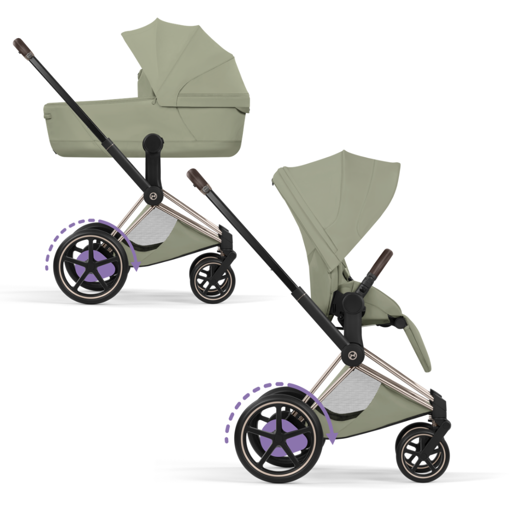 Cybex  e-Priam Style Champagne Gold/Sage Green