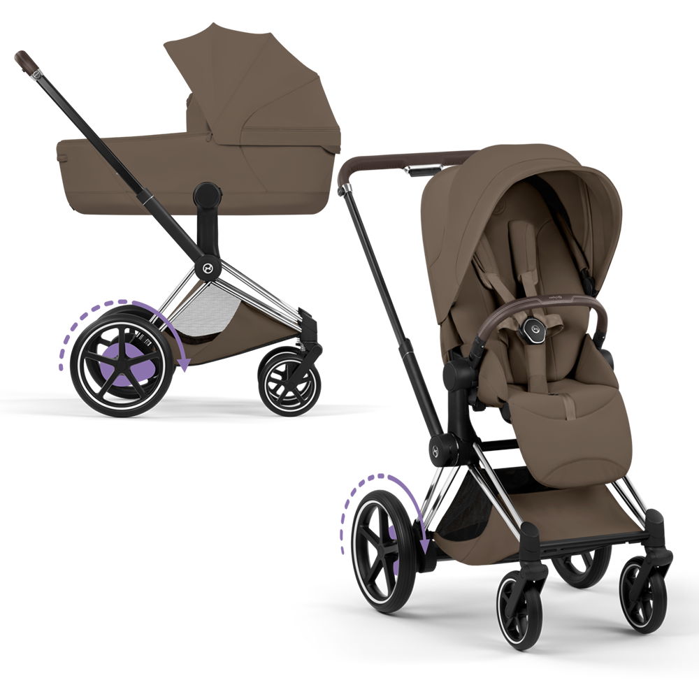 Cybex e-Priam Style Chrome Marron/Coconut Brown