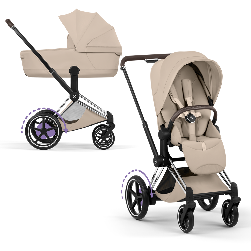 Cybex e-Priam Style Chrome Marron/Cozy Beige
