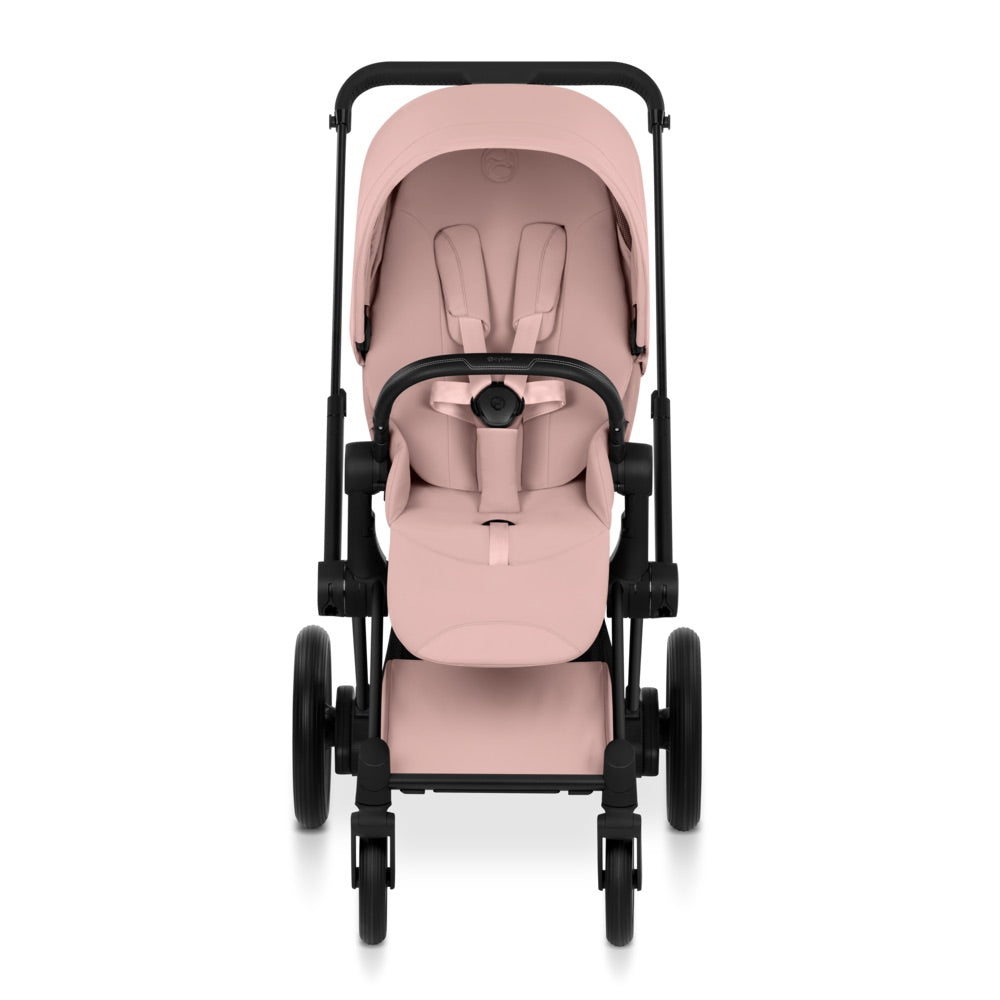 Cybex  e-Priam Style Matt Black/Peach Pink