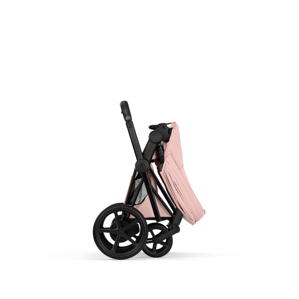 Cybex  e-Priam Style Matt Black/Peach Pink