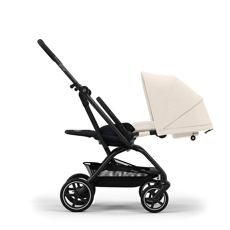 Cybex  Eezy S Twist+2 Black Frame/Canvas White