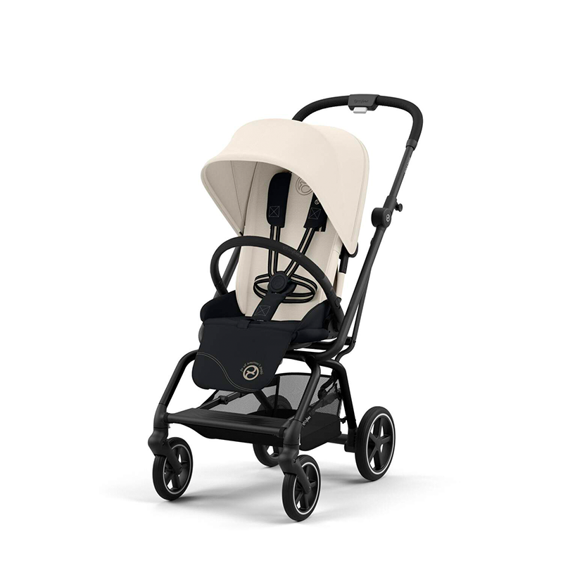 Cybex  Eezy S Twist+2 Black Frame/Canvas White