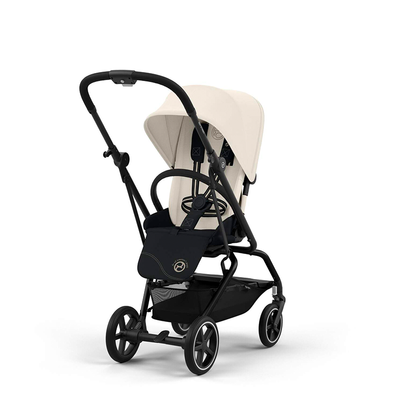 Cybex  Eezy S Twist+2 Black Frame/Canvas White