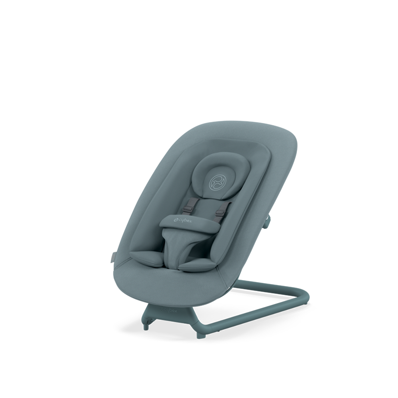 Cybex Lemo Bouncer Wippe in Stone Blue. 