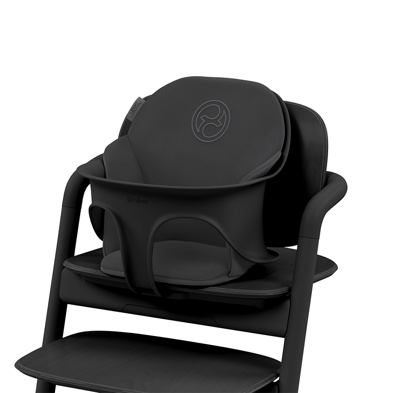 Sitzkissen für den Cybex Lemo Hochstuhl in Schwarz im Cybex Lemo Babysitz in Schwarz.