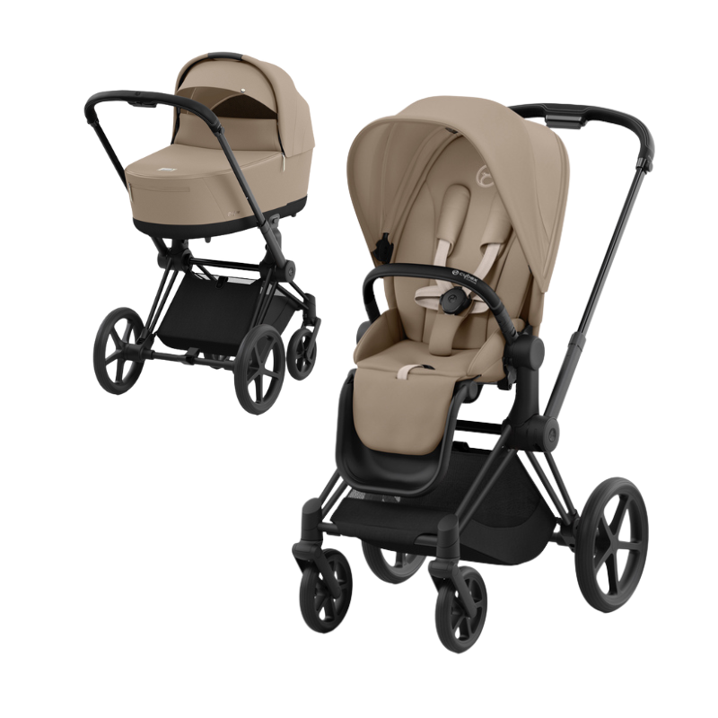 Cybex  Priam Matt Black Cozy Beige