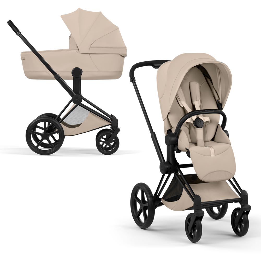 Cybex  Priam Style Matt Black/Cozy Beige