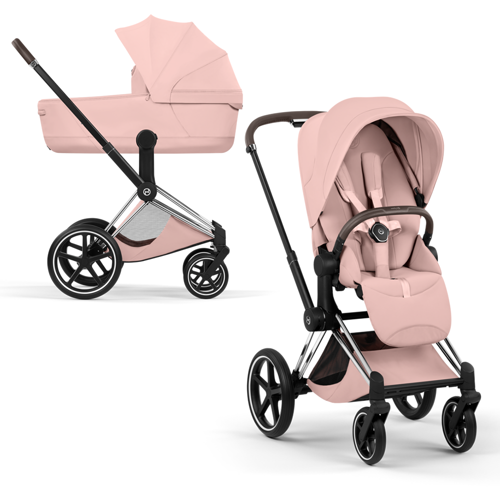 Cybex Priam Style Chrome Brown/Peach Pink