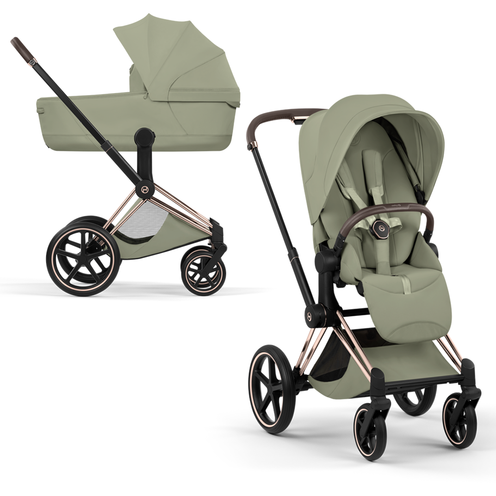 Cybex Priam Style Rose Gold/Sage Green