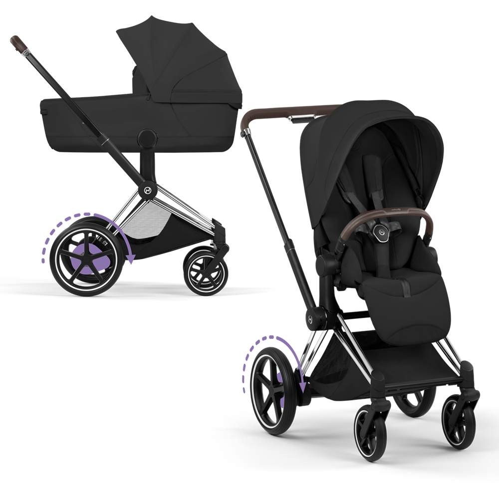Cybex e-Priam Style Chrome Brun/Sepia Black
