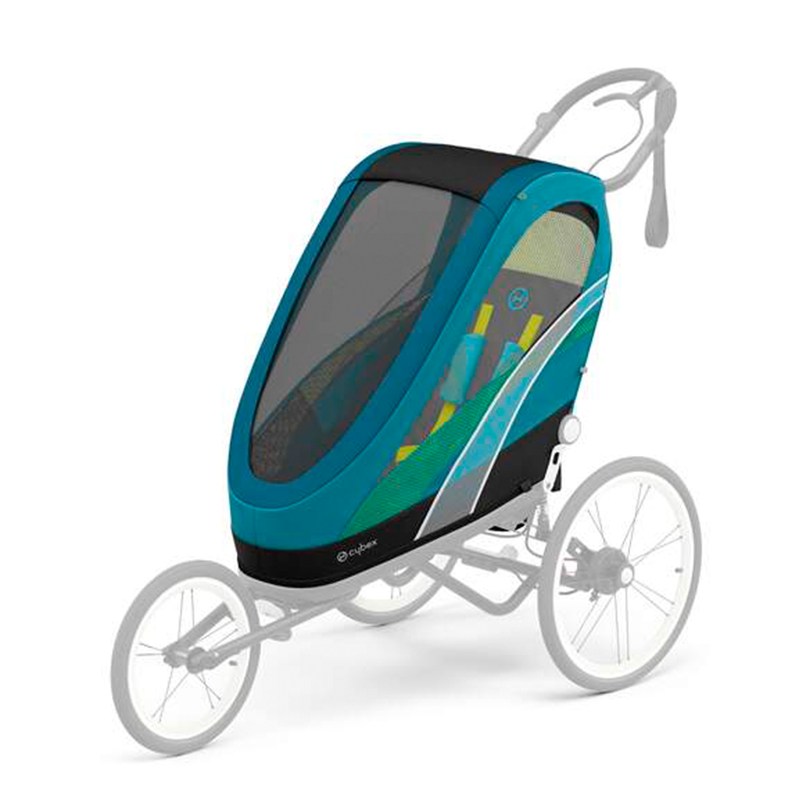 Cybex ZENO Maliblue ensemble complet avec habillage pluie